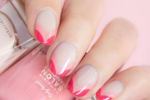 Френч розовый с белым. Главные тенденции