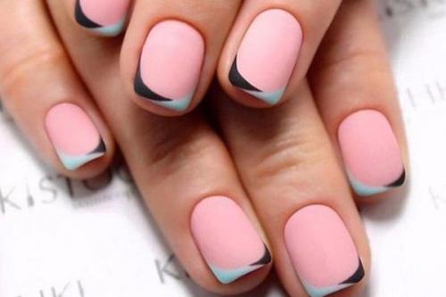 Френч розовый с белым. Главные тенденции