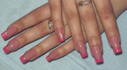 Френч розовый с белым. Главные тенденции