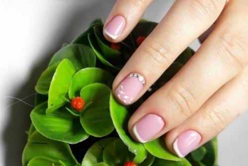 Френч розовый с белым. Главные тенденции