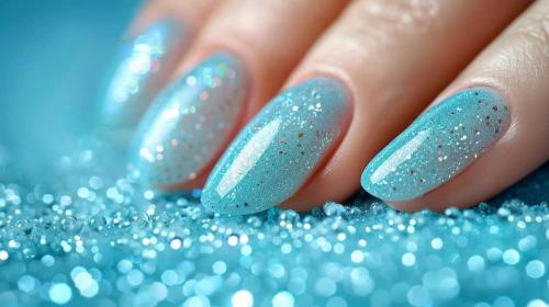 Голубой маникюр с блестками: современный и стильный подход к уходу за ногтями 20 Голубой маникюр с блестками: современный и стильный подход к уходу за ногтями 20