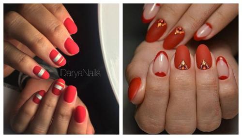 #4 Красно-белый маникюр на короткие ногти 2021. Разновидности красного маникюра 02 #4 Красно-белый маникюр на короткие ногти 2021. Разновидности красного маникюра 02