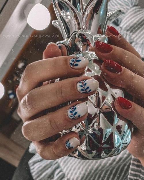 Маникюр красный с черным 2021. Красные ногти дизайн 2021: фото модного и стильного маникюра