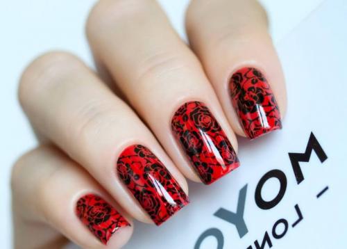 Маникюр красный с черным на короткие ногти. Фото черно-красного маникюра на коротких и длинных ногтях: красивый и модный дизайн