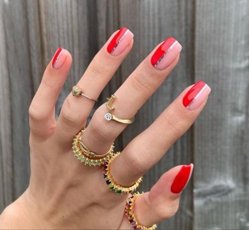 Маникюр красный с черным 2021. Красные ногти дизайн 2021: фото модного и стильного маникюра