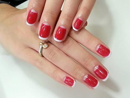 Маникюр красный с золотом. Красный маникюр с дизайном: фото