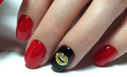 Красно-белый маникюр на короткие ногти. Правила маникюра с красным лаком