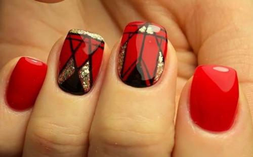 Красно-белый маникюр на короткие ногти. Правила маникюра с красным лаком
