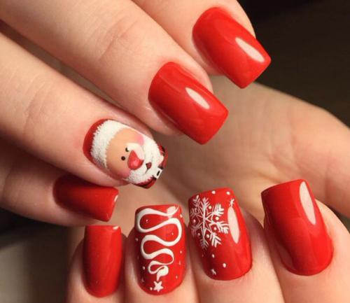 Маникюр в красно белом цвете. Вариация сочетаний белого и красного