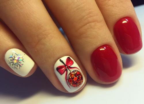 Маникюр в красно белом цвете. Вариация сочетаний белого и красного
