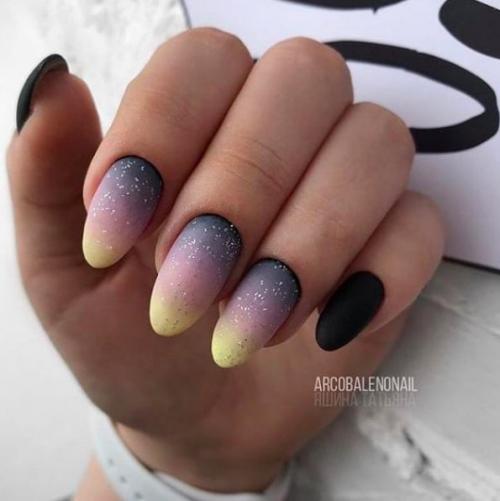 Маникюр градиент красный с белым. Маникюр омбре: 100 эффектных идей