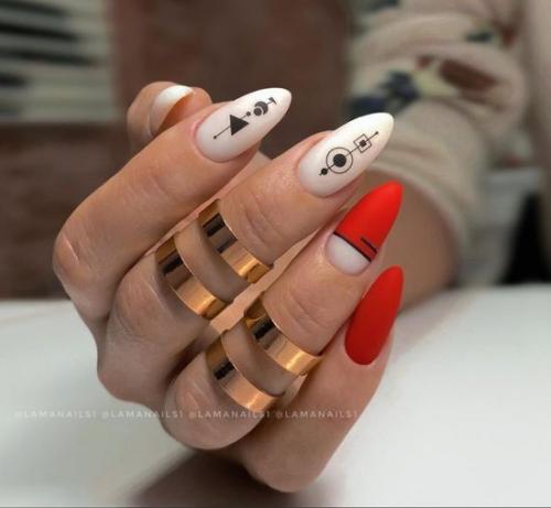 Модный красный маникюр на короткие ногти 2021. Красные ногти дизайн 2021: фото модного и стильного маникюра