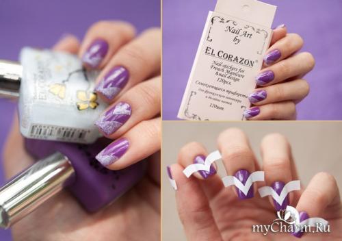 Наклейки для французского маникюра. Идеи использования наклеек для французского маникюра.