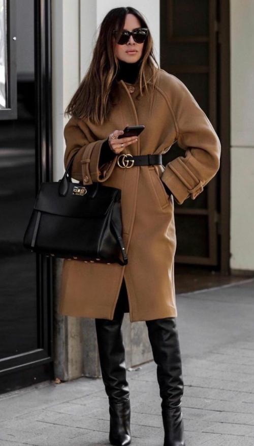 С чем носить длинные пальто. Длинное пальто: подбираем модные сочетания 32