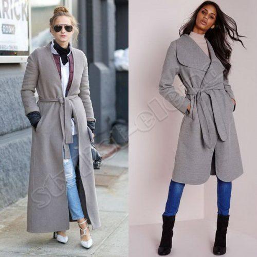 С чем носить длинное пальто-халат. Как носить пальто-халат: лучшие сочетания с одеждой, обувью, аксессуарами