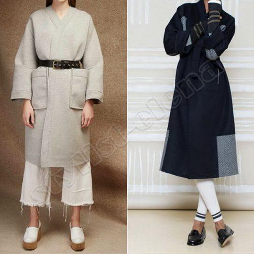 С чем носить длинное пальто-халат. Как носить пальто-халат: лучшие сочетания с одеждой, обувью, аксессуарами