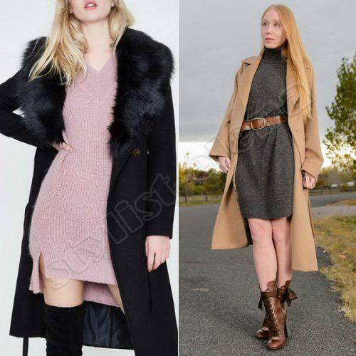 С чем носить длинное пальто-халат. Как носить пальто-халат: лучшие сочетания с одеждой, обувью, аксессуарами