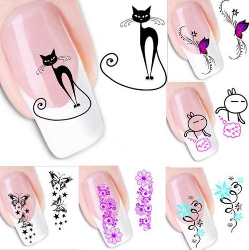 Как пользоваться наклейками на ногти под лак. В каких случаях использовать разные виды слайдеров 09