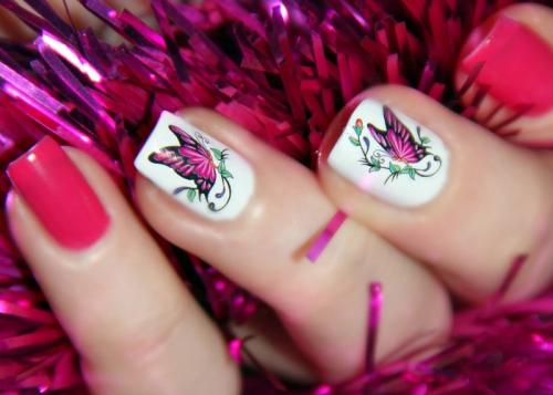 Объемные наклейки на ногти, как клеить. Как сделать маникюр с наклейками