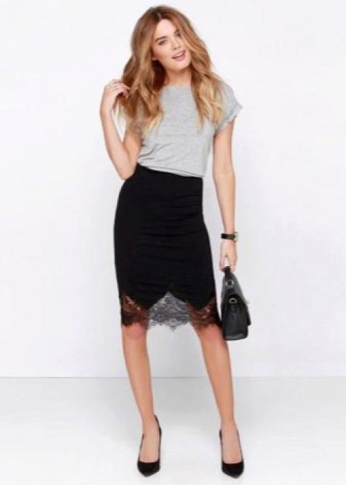 С чем носить юбку-макси осенью и зимой. С чем носить длинные юбки зимой 09