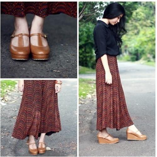 С какой обувью носить длинную юбку. С какой обувью носить юбки?