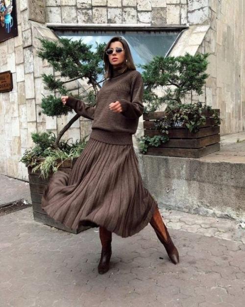 Теплые юбки на зиму. Какие теплые юбки в моде в 2021-2022