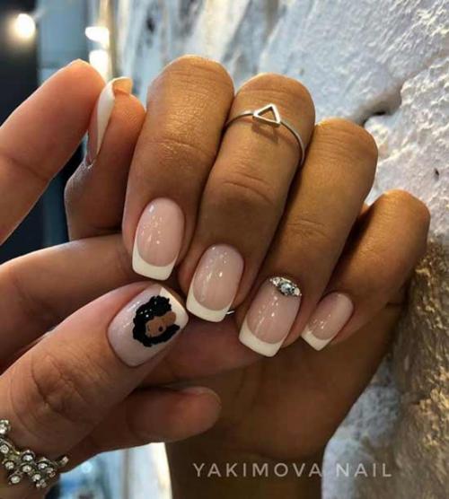 Наклейки на ногти под гель-лак. Дизайн ногтей с наклейками: 100 фото, новинки, модные идеи