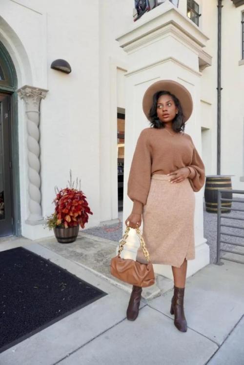 С чем носить юбку зимой. Как носить юбку зимой и не замерзнуть: 30 стильных образов 35