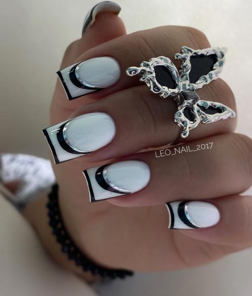 Френч трафарет в верхних формах: модный тренд сезона 06 Френч трафарет в верхних формах: модный тренд сезона 06