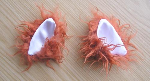 Как сделать уши лисы самому. Меховые ушки для карнавального костюма на обруче 05 Как сделать уши лисы самому. Меховые ушки для карнавального костюма на обруче 05