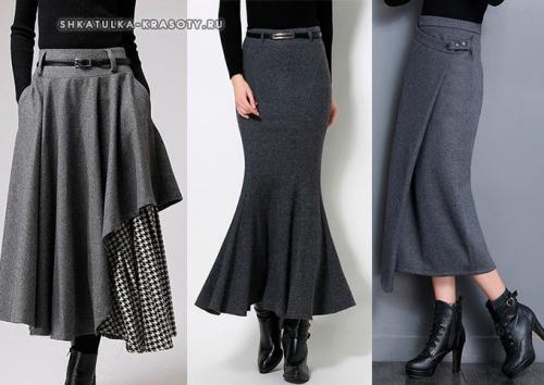С чем носить юбку-макси зимой. Как выбрать длинную юбку для зимы