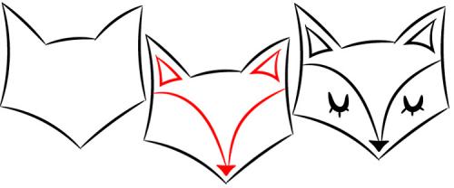 Как нарисовать лису для начинающих. Как нарисовать лису