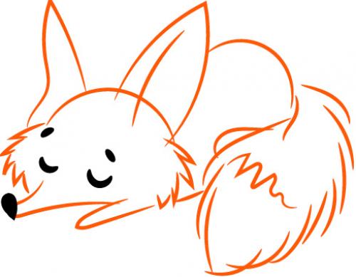 Как нарисовать лису для начинающих. Как нарисовать лису