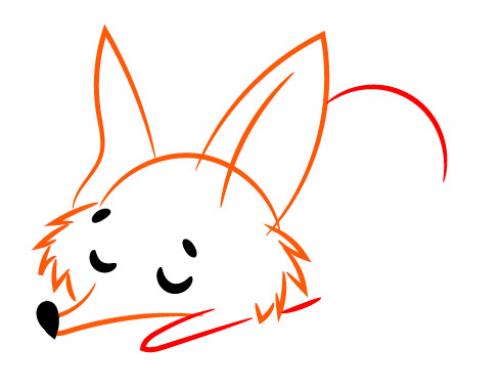 Как нарисовать лису для начинающих. Как нарисовать лису