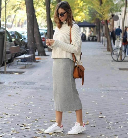 Модные трикотажные юбки. Актуальные фасоны