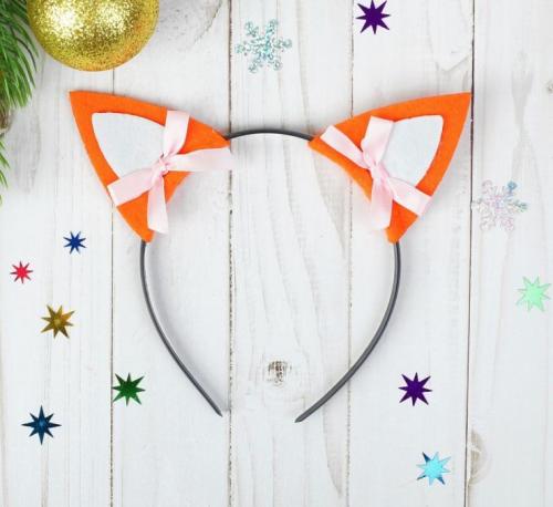 Лисьи ушки своими руками. Как сделать ушки на ободке своими руками: пошаговая инструкция, как и из чего сделать красивые ушки (90 фото)