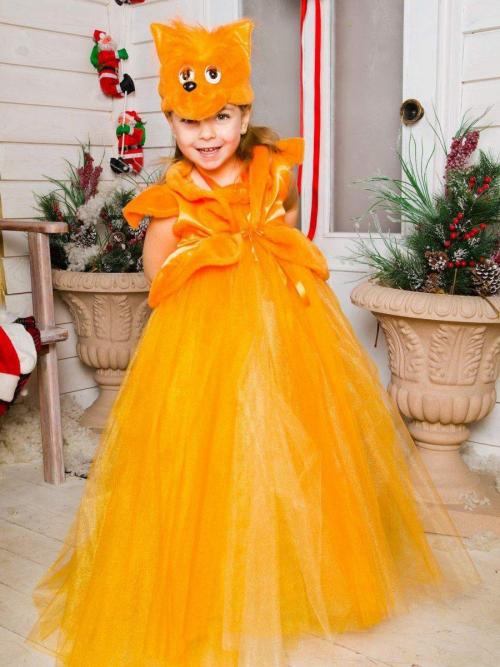 Костюм лисички для взрослых. Костюм лисички из фатина для девочки