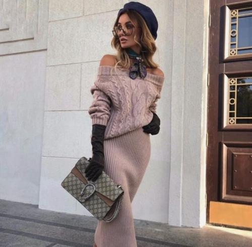 Какую верхнюю одежду носить С юбкой миди зимой. 3 С чем носить юбку миди зимой 30