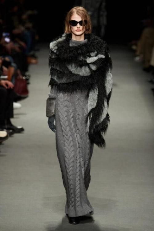 Как носить макси-юбку зимой. Какие ткани подходят для зимы 12