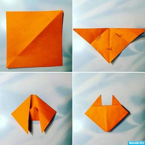 Схемы и простые инструкции оригами лисы из бумаги. Оригами лиса своими руками: базовые формы для поделок, дополнительные материалы и фото поделок 28 Схемы и простые инструкции оригами лисы из бумаги. Оригами лиса своими руками: базовые формы для поделок, дополнительные материалы и фото поделок 28
