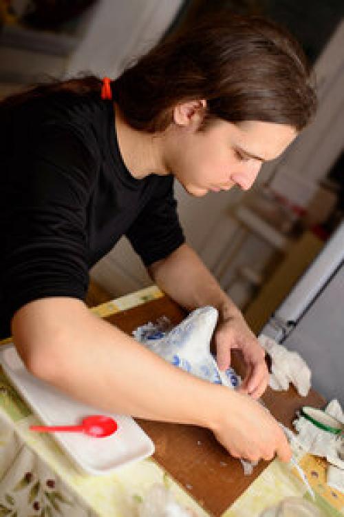 Как сделать маску лисы из папье-маше. как я делал (псевдо) японскую маску лисицы