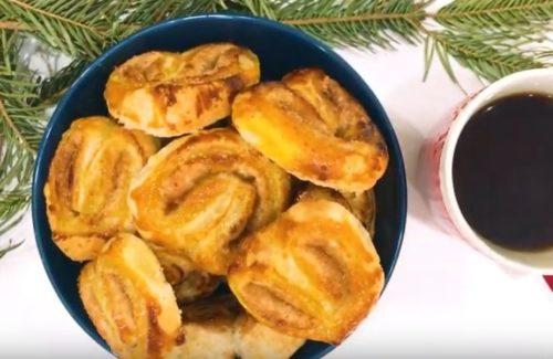 Как сделать ушки из теста. Печенье слоеное ушки. 4 простых и быстрых рецепта с сахаром, корицей и орешками.