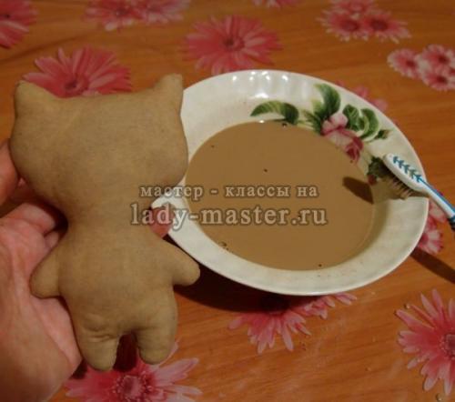 Кофейный котик своими руками. Мастер-класс по созданию кофейной игрушки «Кот в комбинезоне»