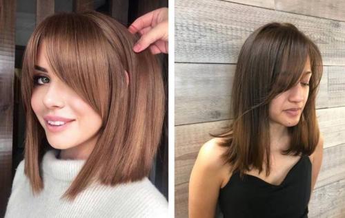 Какие модные стрижки на средние волосы подходят для прямых волос. Прямые стрижки на средние волосы