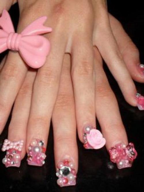 Объемный рисунок на ногтях. Техника объемного рисунка 15 Объемный рисунок на ногтях. Техника объемного рисунка 15