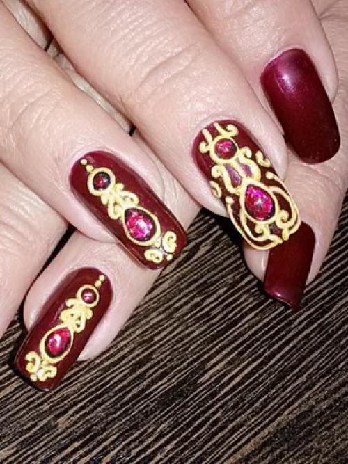 Объемный рисунок на ногтях. Техника объемного рисунка 10 Объемный рисунок на ногтях. Техника объемного рисунка 10