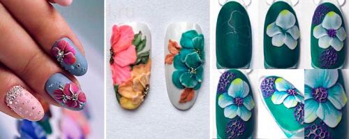 Объемный рисунок на ногтях. Техника объемного рисунка 07 Объемный рисунок на ногтях. Техника объемного рисунка 07