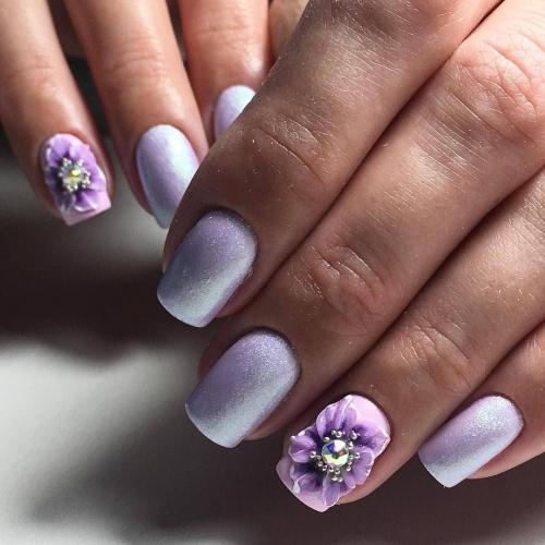 Объемный маникюр и дизайн ногтей. Сияющая бездна 11