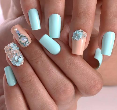 Объемный маникюр и дизайн ногтей. Сияющая бездна 10