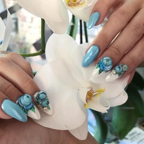 Объемный маникюр и дизайн ногтей. Сияющая бездна 08